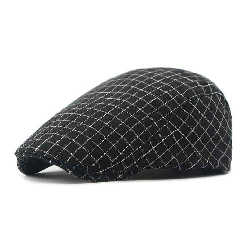 Men's Vintage Plaid Cotton Peaked Cap 62447851M sold by Manly product image thumbnail 3
