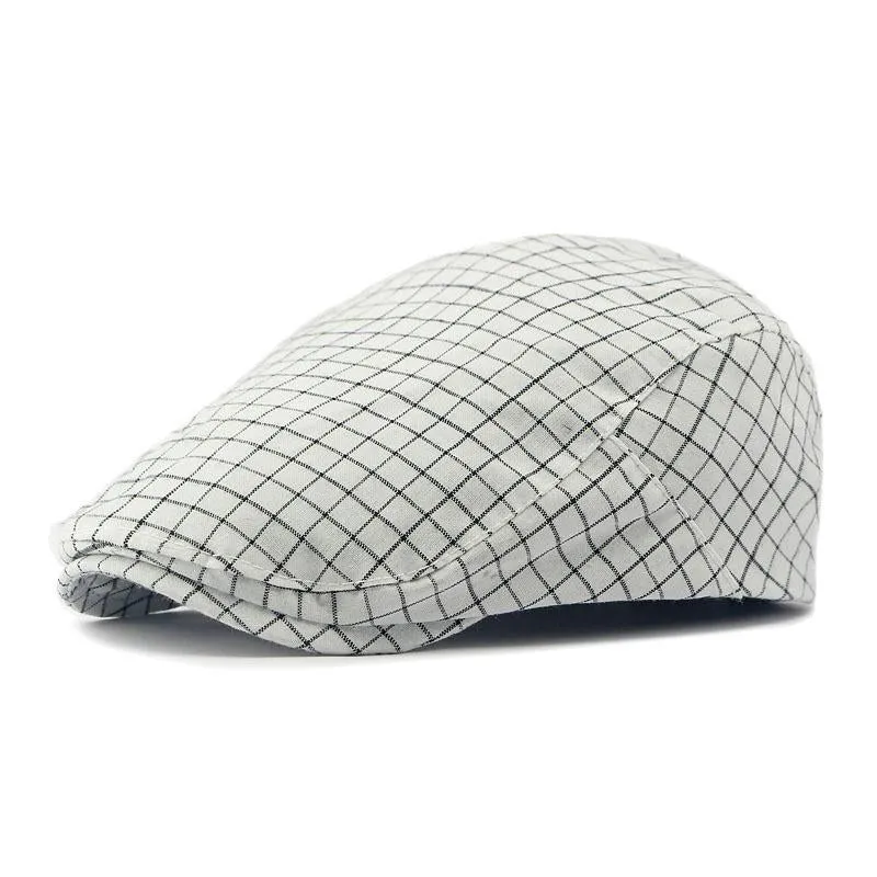 Men's Vintage Plaid Cotton Peaked Cap 62447851M sold by Manly product image thumbnail 5