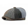 Men's Vintage Colorblock Patchwork Beret 59913433M sold by Manly