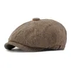 Men's Vintage Colorblock Patchwork Beret 59913433M sold by Manly