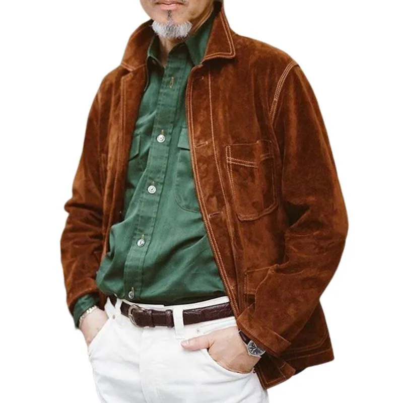 Men's Vintage Velvet Button Jacket 53014258U sold by Manly