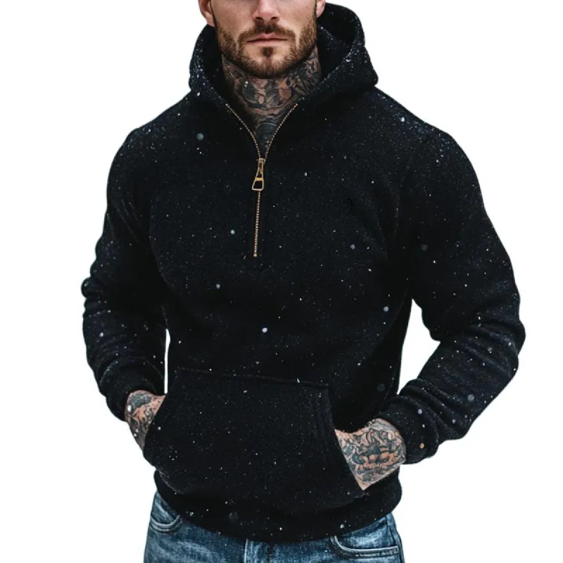 Men's Retro Casual Solid Color Zip-Up Hoodie 68503807TO sold by Manly