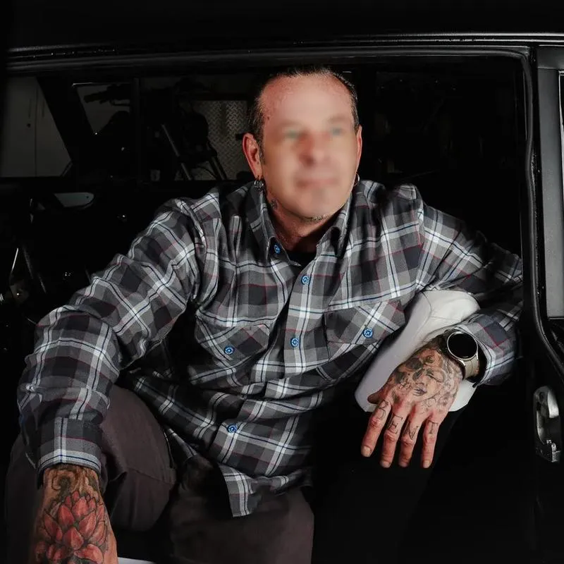 Men's Casual Grey Plaid Lapel Long Sleeve Shirt 91866010F sold by Manly product image thumbnail 3