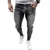 Men's Fashion Ripped Slim Fit Jeans 09345913Y sold by Manly