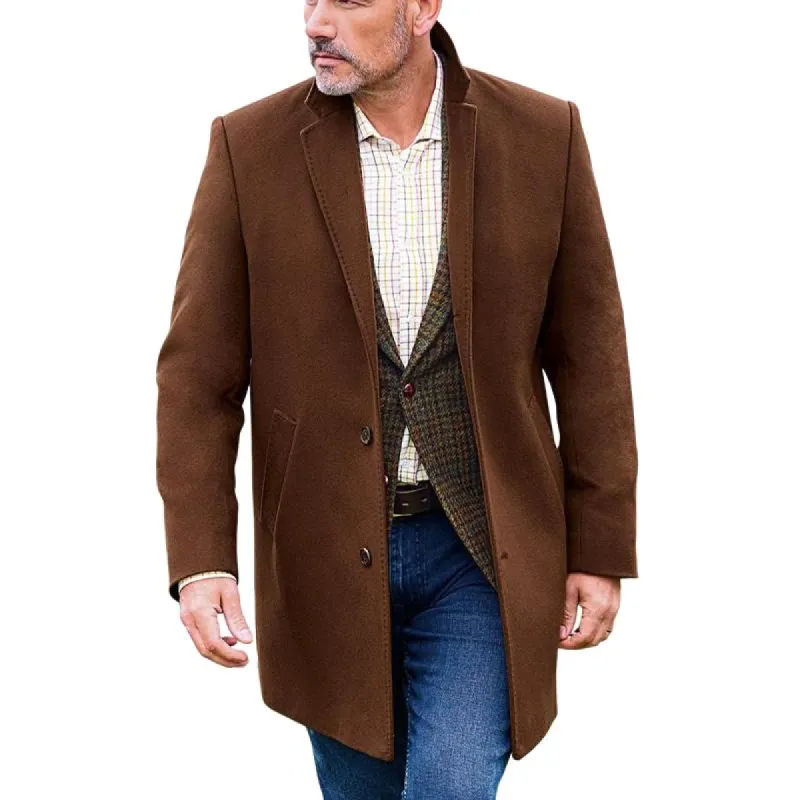Men's Vintage Brown Suede Mid-Length Coat 42543428U sold by Manly