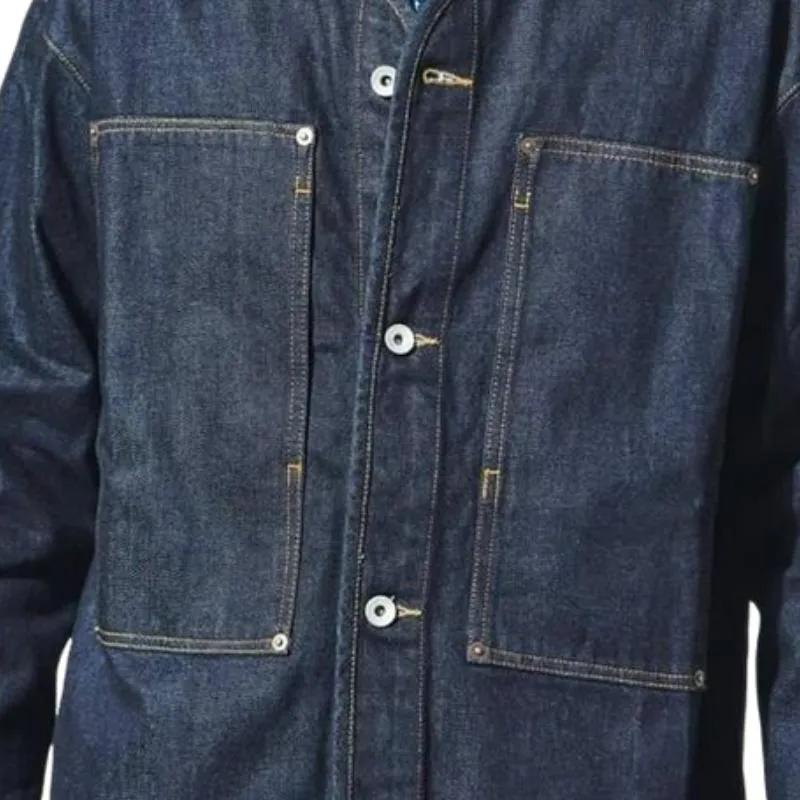 Men's Casual Collarless Denim Jacket 02289519F sold by Manly product image thumbnail 3