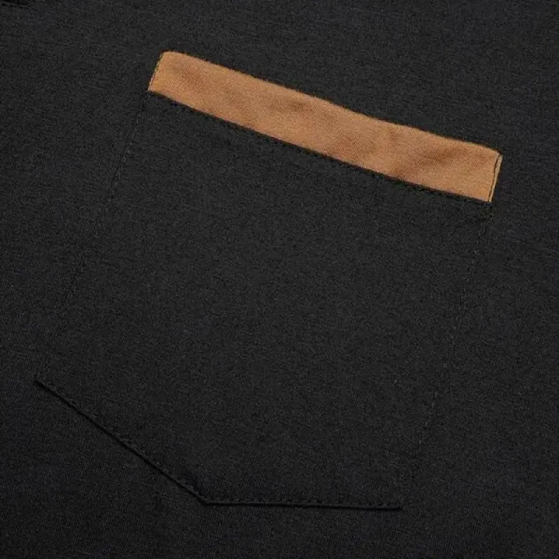 Men's Casual Colorblock Stand Collar Slim Fit Long Sleeve T-Shirt 28278699Y sold by Manly product image thumbnail 3