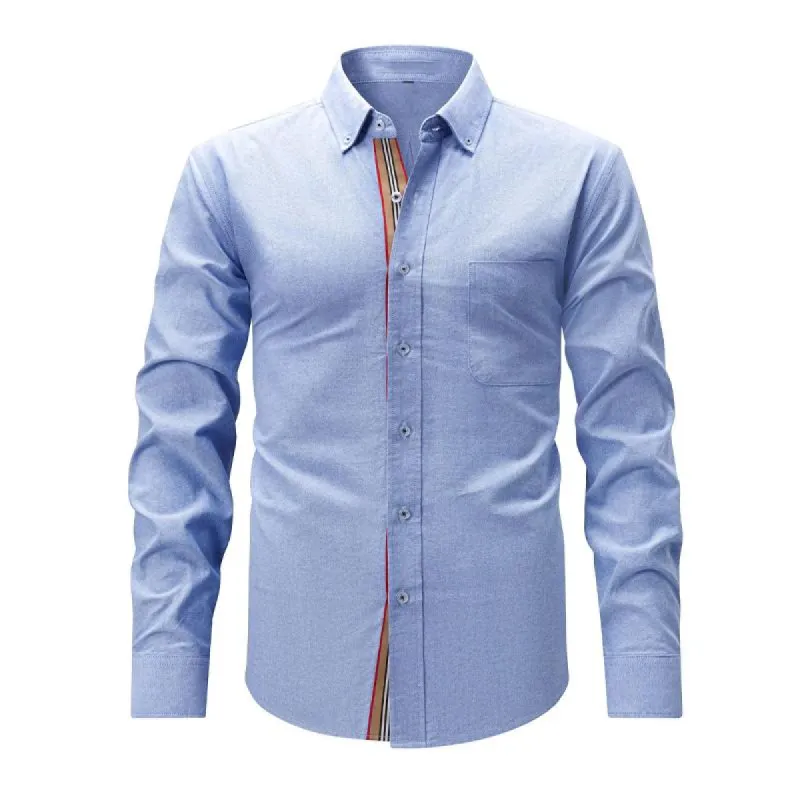 Men's Solid Cotton Long Sleeve Shirt 86920840X sold by Manly