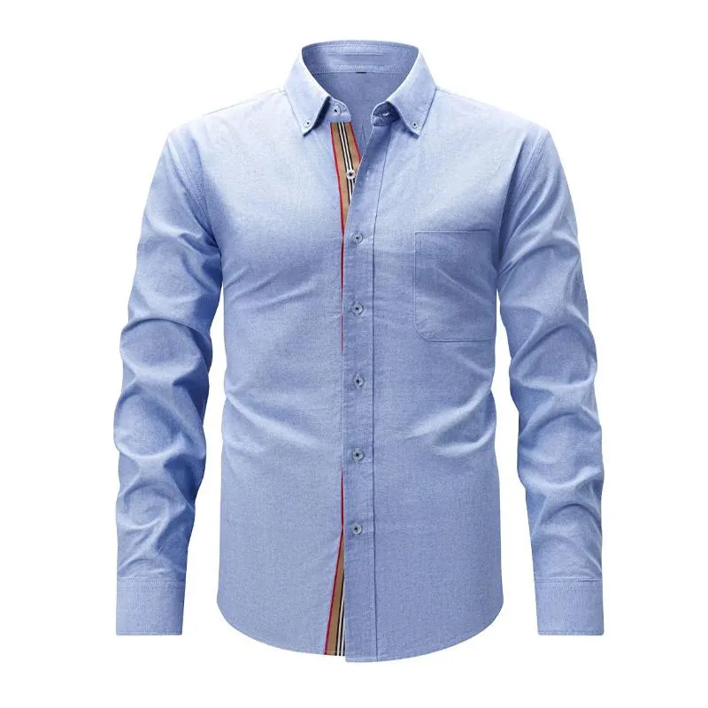 Men's Solid Cotton Long Sleeve Shirt 86920840X sold by Manly