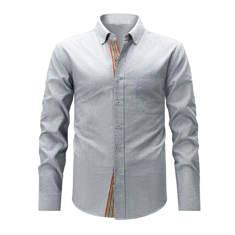 Men's Solid Cotton Long Sleeve Shirt 86920840X sold by Manly product image thumbnail 2