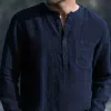 Men's Vintage Henley Long Sleeve T-Shirt 48480010F sold by Manly
