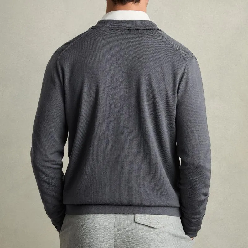 Men's Fashion Solid Color Knit Lapel Multi-Pocket Cardigan 79587768Y sold by Manly product image thumbnail 4