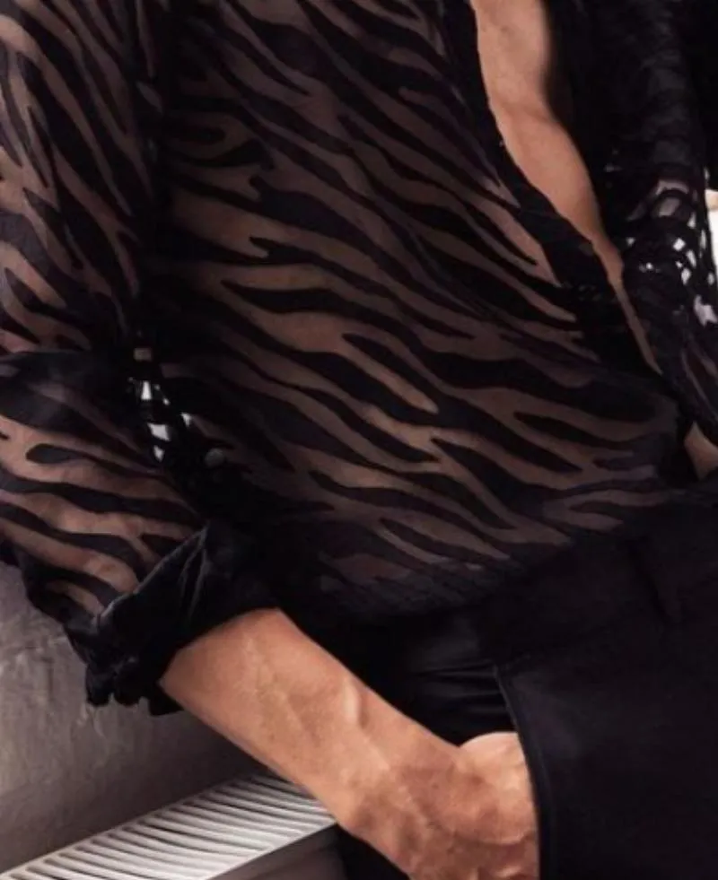 Men's Casual Fashionable Pattern Long Sleeve Shirt 36399865K sold by Manly product image thumbnail 5