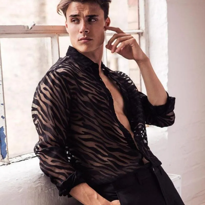 Men's Casual Fashionable Pattern Long Sleeve Shirt 36399865K sold by Manly product image thumbnail 3