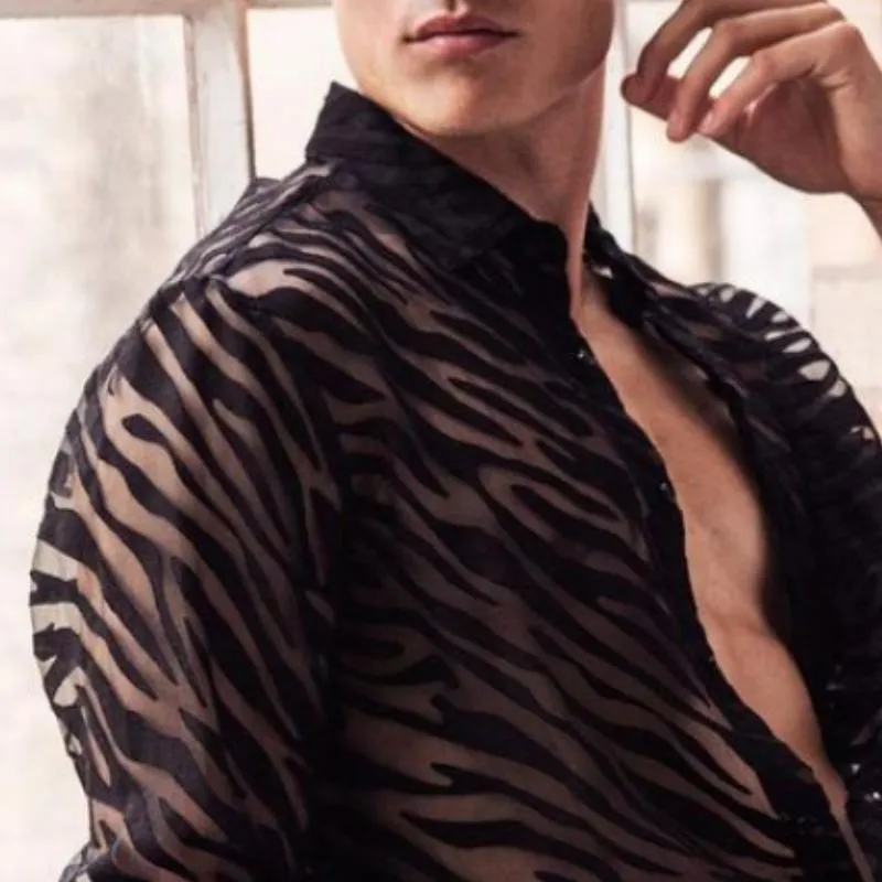 Men's Casual Fashionable Pattern Long Sleeve Shirt 36399865K sold by Manly product image thumbnail 4