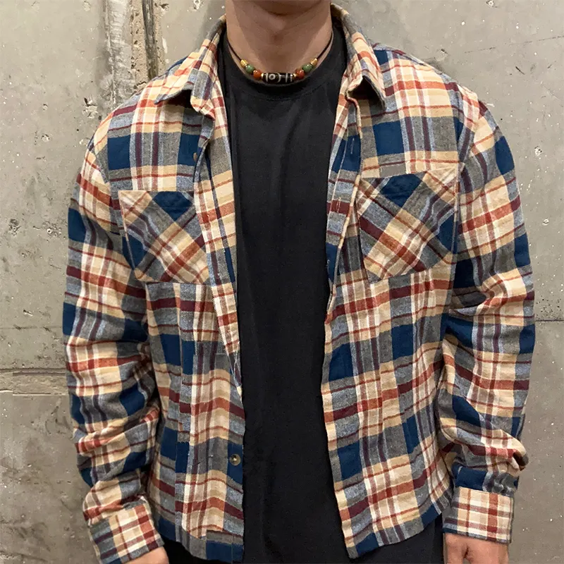 Men's Classic Casual Slim Fit Check Long Sleeve Shirt 91392940K sold by Manly product image thumbnail 2