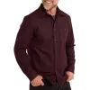 Men's Vintage Burgundy Long Sleeve Lapel Shirt 88412001F sold by Manly