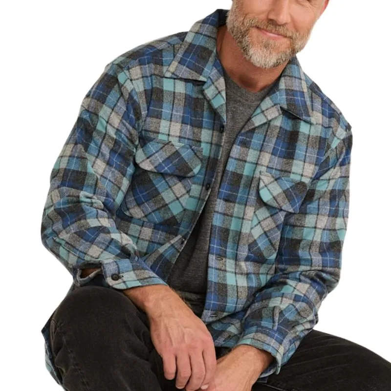 Men's Casual Contrast Plaid Long Sleeve Lapel Shirt 49089603F sold by Manly product image thumbnail 2