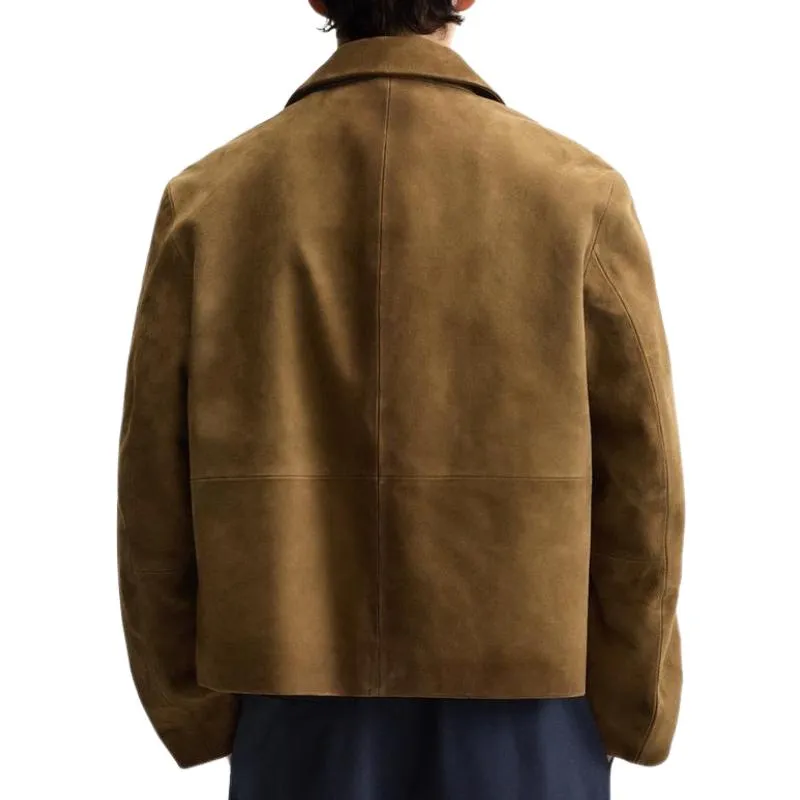 Men's Vintage Lapel Suede Jacket 44615656F sold by Manly product image thumbnail 3