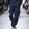 Men Fashion Multi-pocket Single-breasted Lapel Long-sleeved Denim Jumpsuit 57821333Y sold by Manly