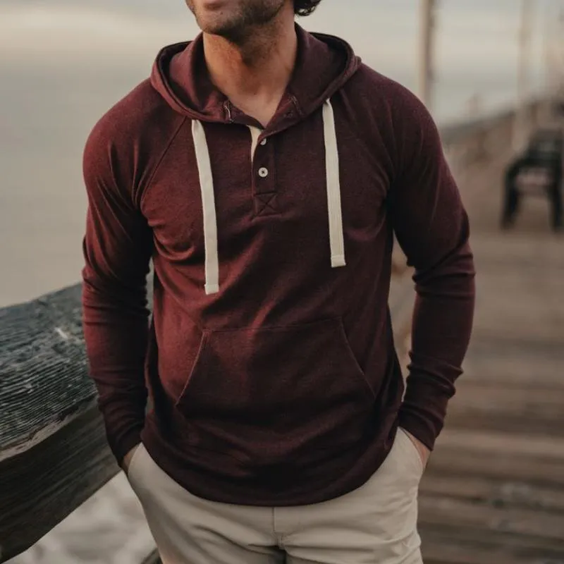 Men's Casual Cotton Blend Kangaroo Pocket Slim Fit Hoodie 78612182M sold by Manly product image thumbnail 2