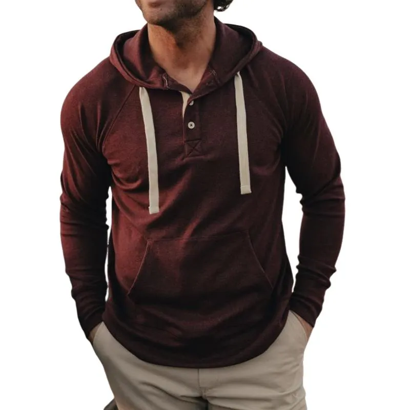 Men's Casual Cotton Blend Kangaroo Pocket Slim Fit Hoodie 78612182M sold by Manly