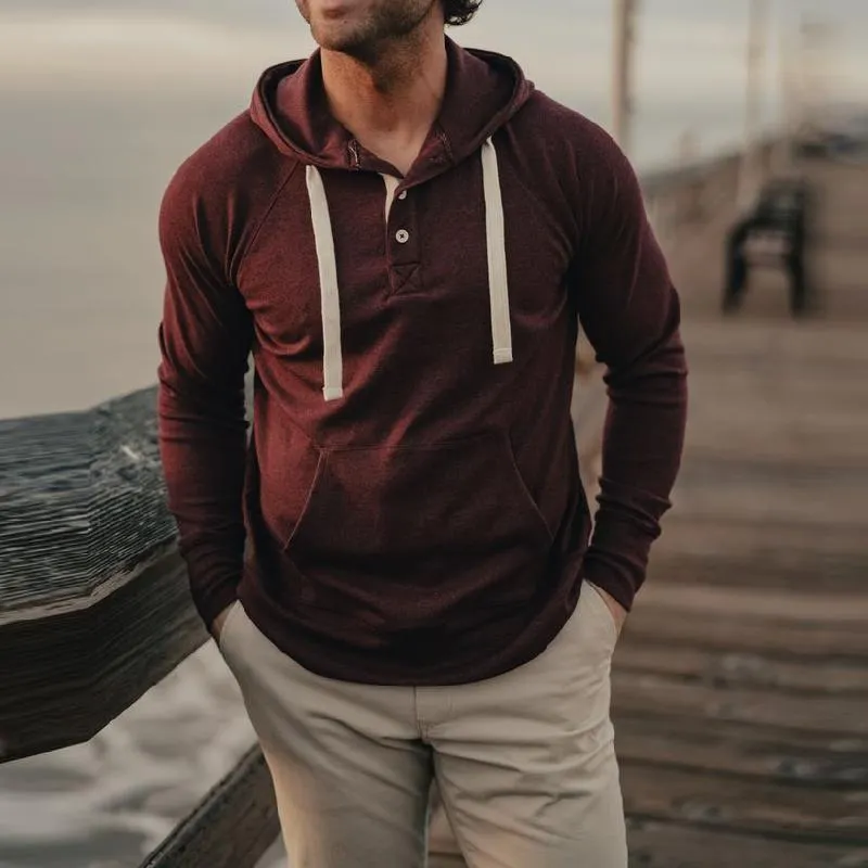 Men's Casual Cotton Blend Kangaroo Pocket Slim Fit Hoodie 78612182M sold by Manly product image thumbnail 3