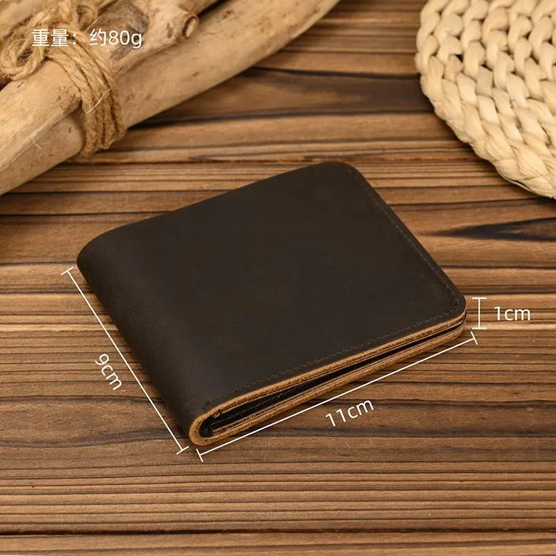 Men's Top Layer Cowhide Simple Short Wallet 16911881U sold by Manly product image thumbnail 3