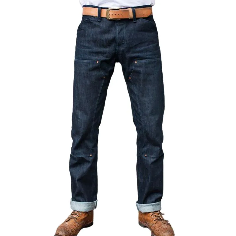 Men's Vintage Dark Blue Jeans 08665639U sold by Manly