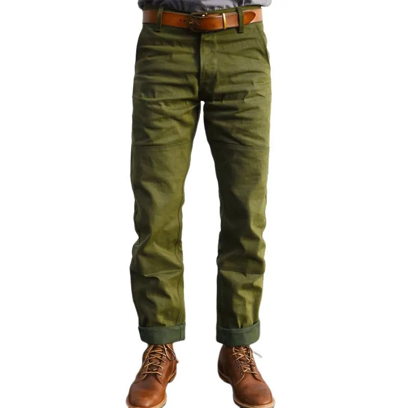 Men's Retro Military Green Cargo Pants 75824423U sold by Manly
