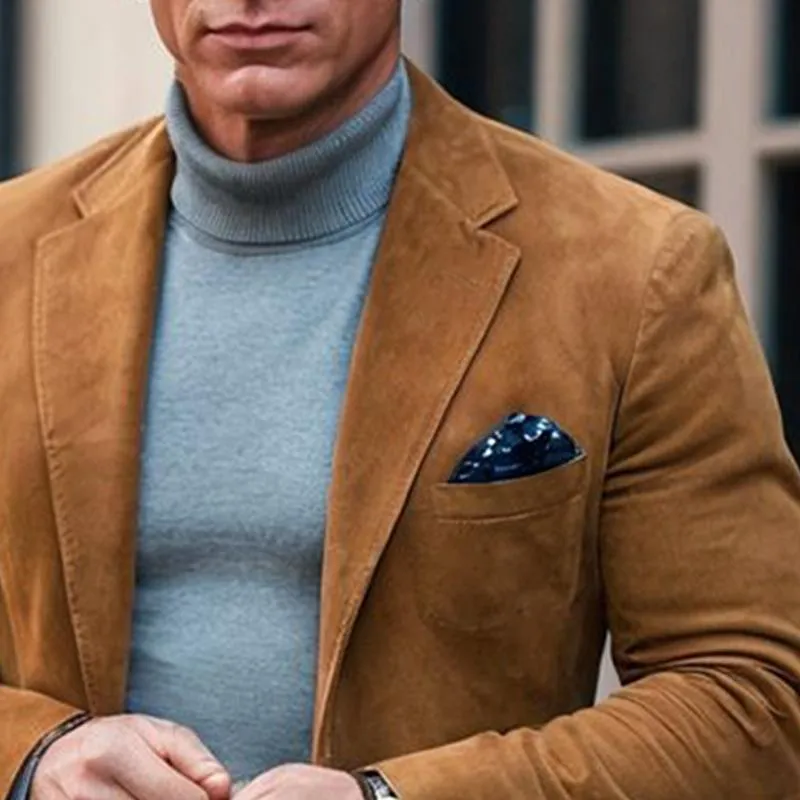 Men's Vintage Notched Lapel Suede Blazer 18202389U sold by Manly product image thumbnail 3