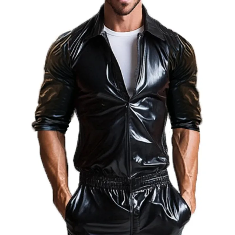 Men's Casual Personalized Multi-Pocket Leather Jumpsuit 44877168K sold by Manly product image thumbnail 2