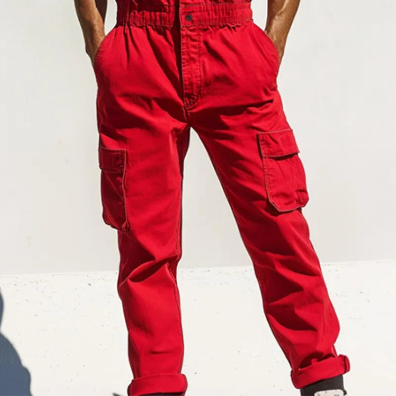 Men's Classic Casual Multi-Pocket Work Jumpsuit 25303170K sold by Manly product image thumbnail 4