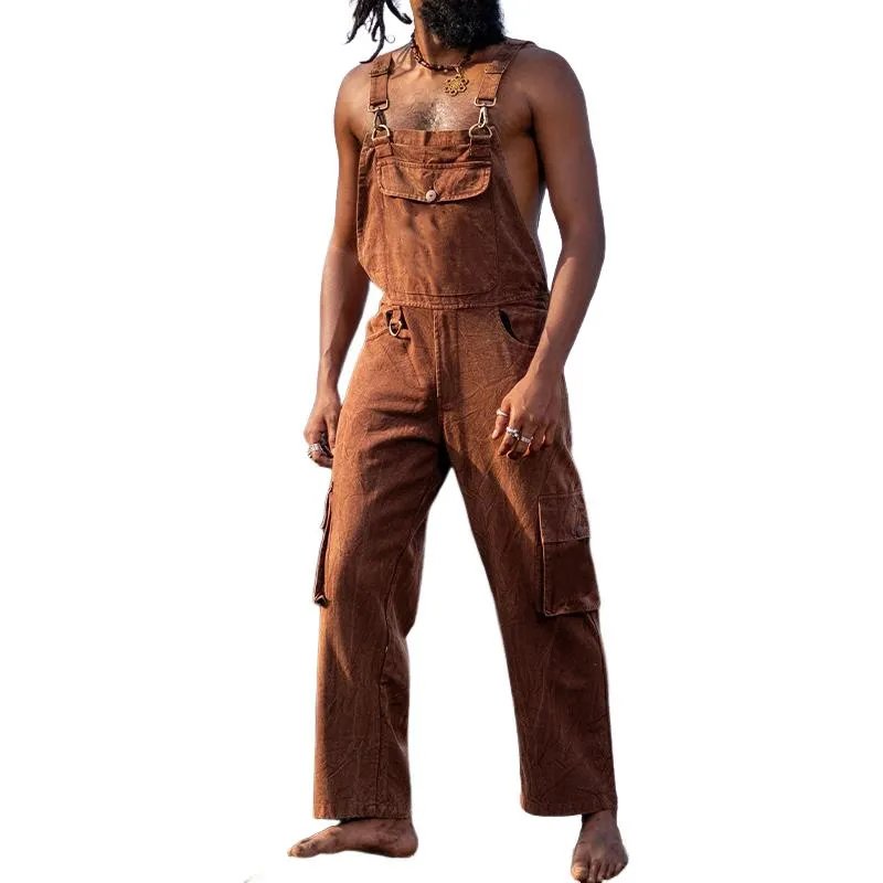 Men's Vintage Men's Multi-Pocket Jumpsuit 10454809X sold by Manly