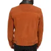 Men's Casual Suede Leather Lapel Single-breasted Slim-fit Jacket 64263645M sold by Manly
