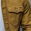 Men's Casual Cotton Linen Lapel Single-breasted Slim-fit Long-sleeved Shirt 80302812M sold by Manly