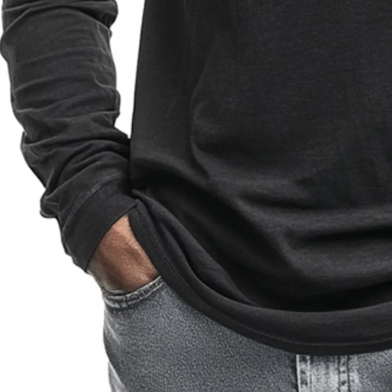 Men's Retro Casual Round Neck Long Sleeve T-Shirt 72918841TO sold by Manly product image thumbnail 3