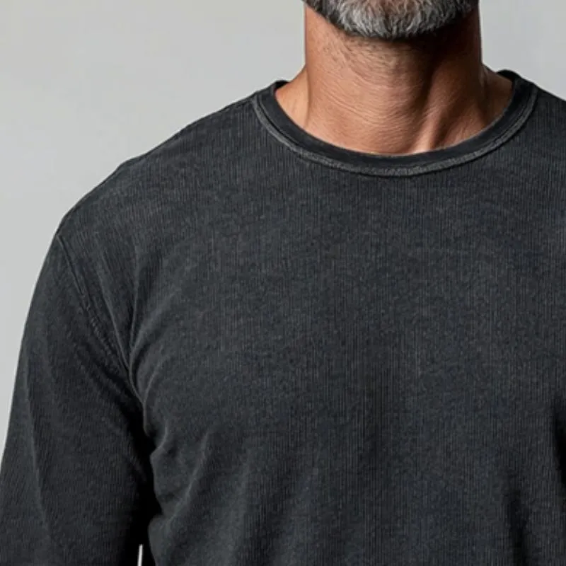 Men's Retro Casual Striped Round Neck Long Sleeve T-Shirt 71391718TO sold by Manly product image thumbnail 3