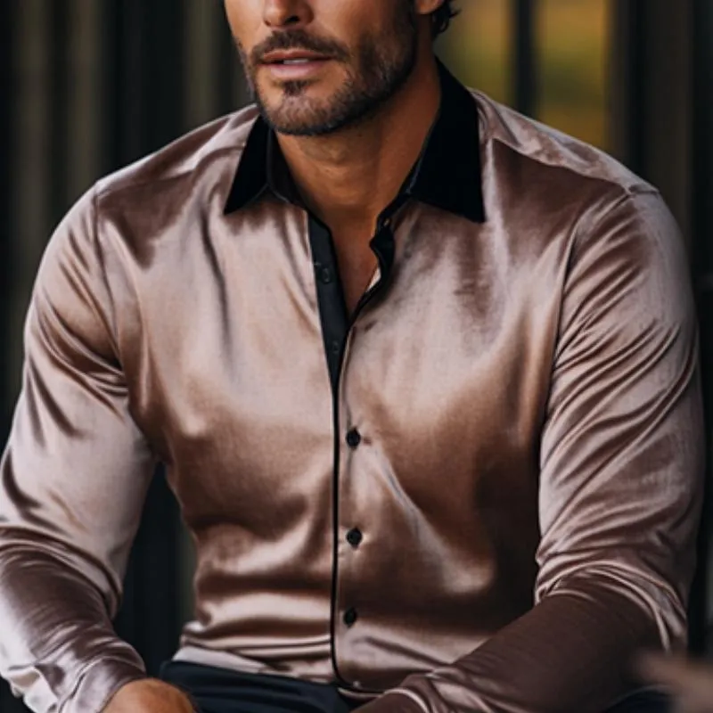 Men's Vintage Gentleman Velvet Long Sleeve Shirt 19870750K sold by Manly product image thumbnail 3