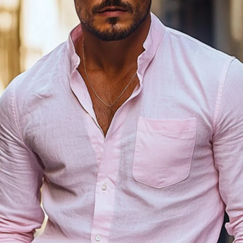 Men's Classic Casual Slim Fit Cotton Long Sleeve Shirt 22419904K sold by Manly product image thumbnail 4