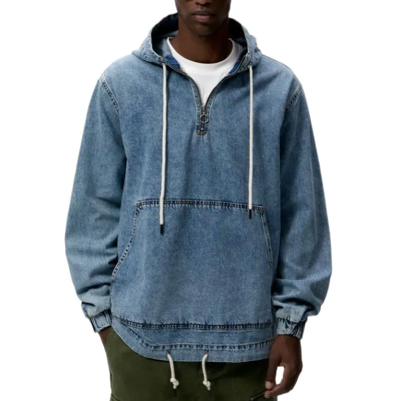 Men's Casual Fashion Denim Hoodie 28889891F sold by Manly