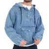 Men's Loose Casual Denim Hoodie 67111545F sold by Manly