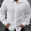 Men's Striped Textured Long Sleeve Shirt 83527530X sold by Manly