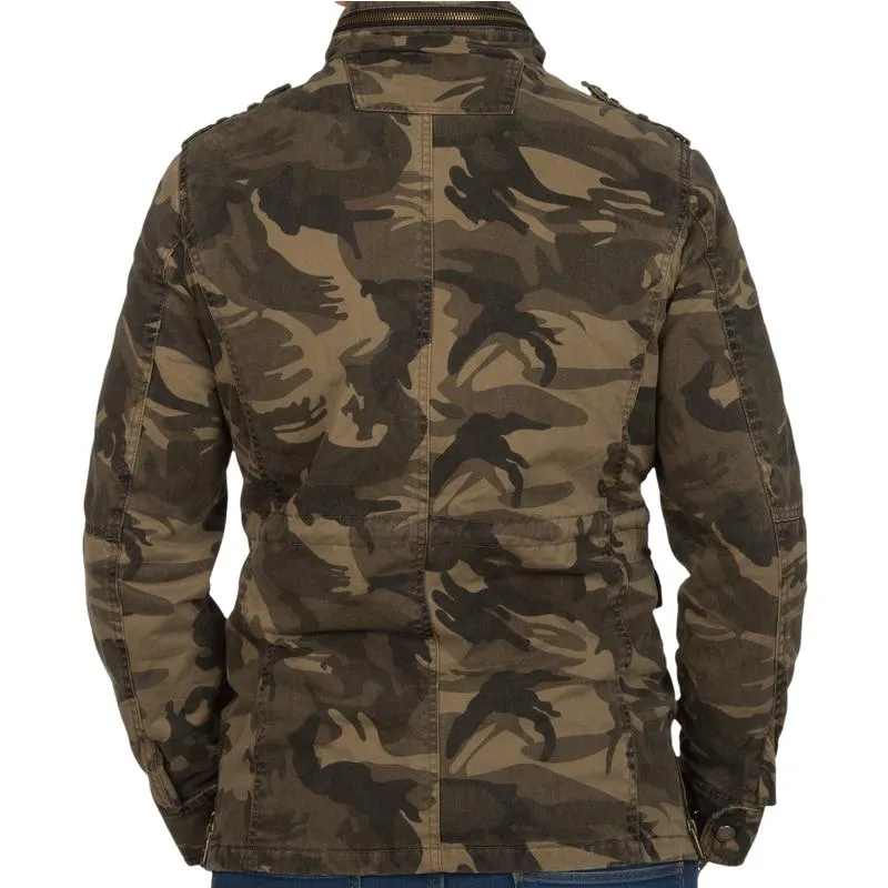 Men's Casual Stand Collar Camouflage Work Jacket 99666331F sold by Manly product image thumbnail 3
