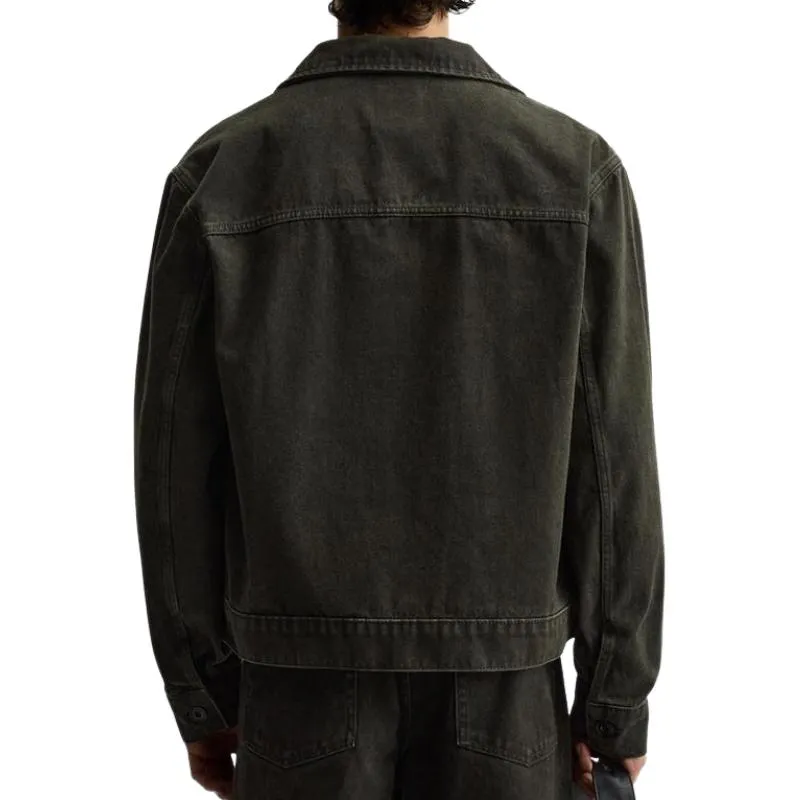 Men's Vintage Stand Collar Denim Jacket 94288851F sold by Manly product image thumbnail 3