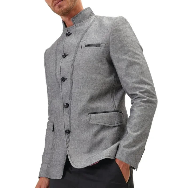 Men's Casual Trendy Single Breasted Blazer 43430274F sold by Manly
