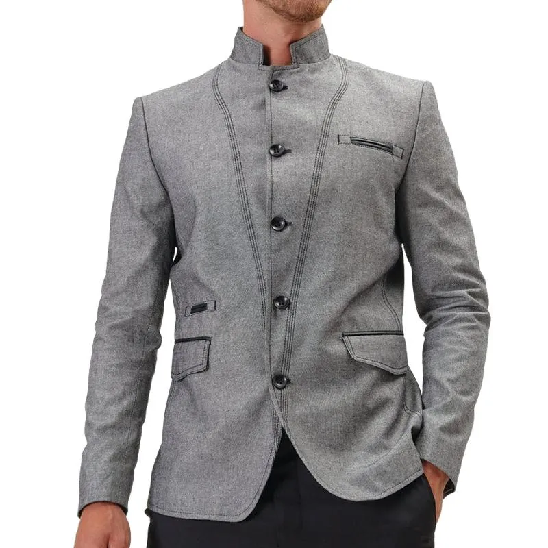 Men's Casual Trendy Single Breasted Blazer 43430274F sold by Manly product image thumbnail 4
