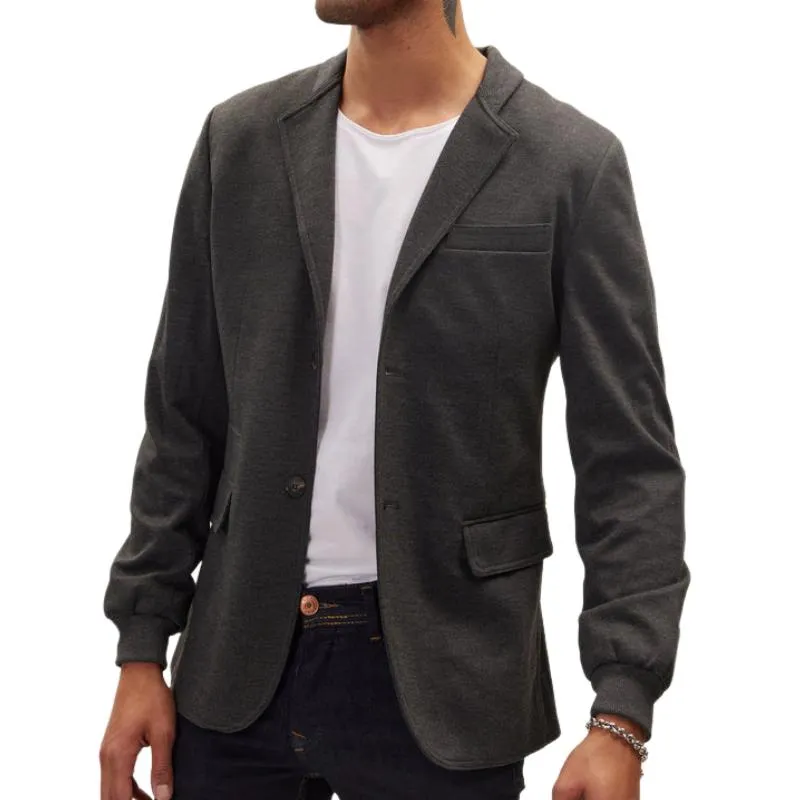Men's Casual Thin Lapel Two-button Blazer 99178614F sold by Manly product image thumbnail 4