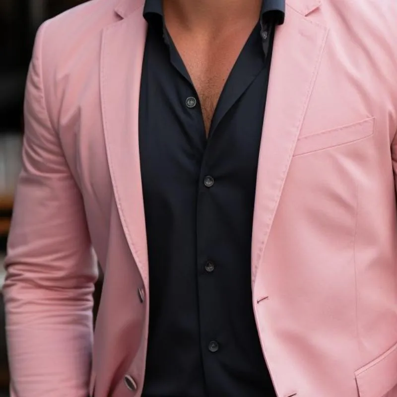 Men's Stylish Solid Color Single Button Blazer 02452204Y sold by Manly product image thumbnail 2