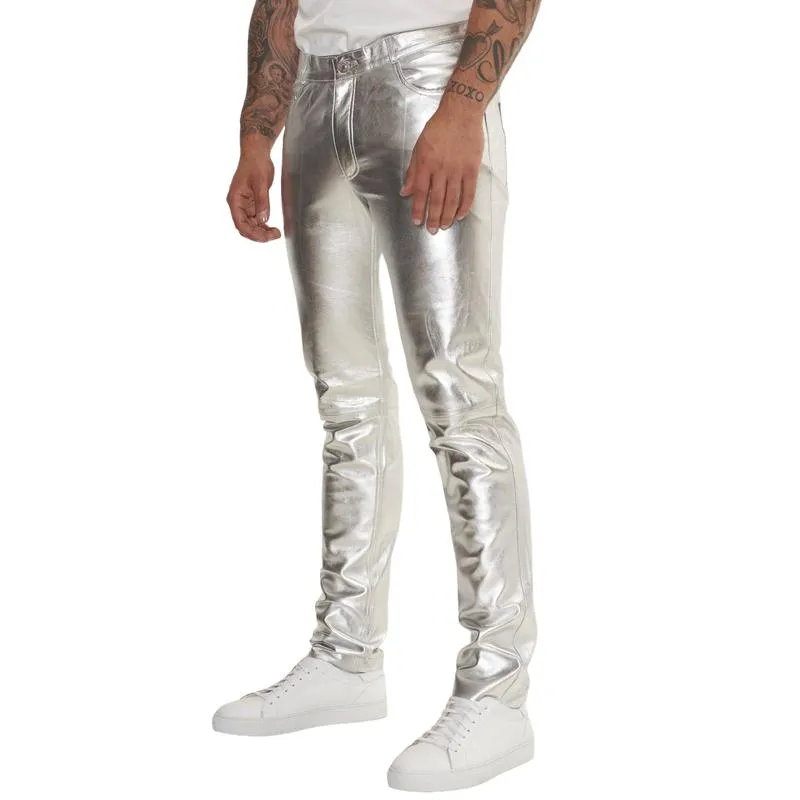 Men's Stylish Casual Shiny Leather Pants 66677556F sold by Manly product image thumbnail 2